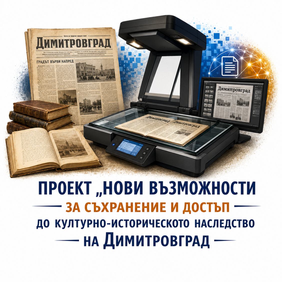 Проект "Нови възможности за съхранение и достъп до културно-историческото наследство на Димитровград"